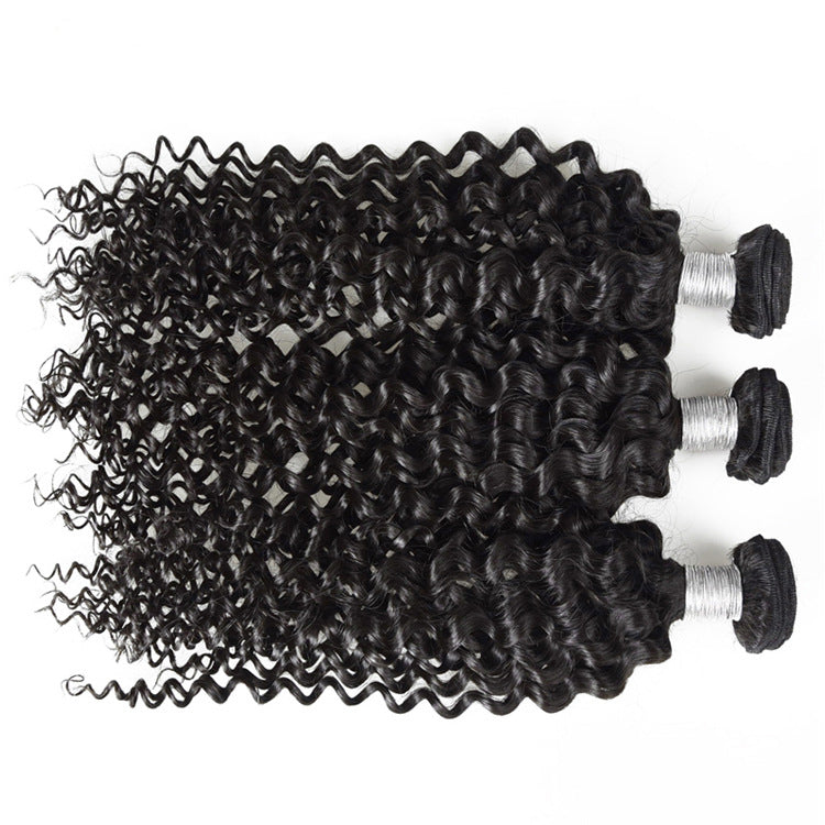 Uniquely Tamed Hair 3 bundles of Indian Deep Curly human hair