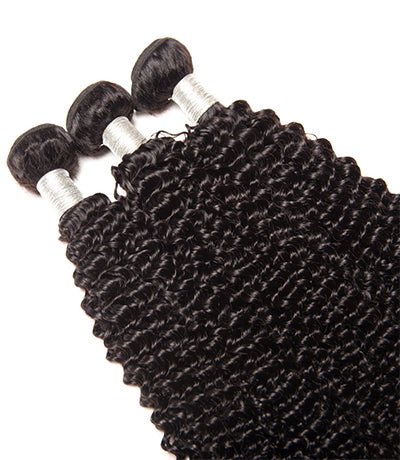 Uniquely Tamed Hair 3 bundles of Indian kinky curly human hair